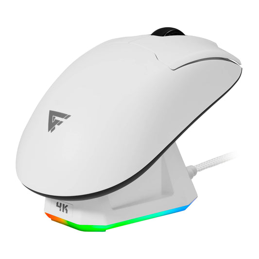 Mouse GAME FACTOR MOW800-WH Mouse gamer inalámbrico 4K -