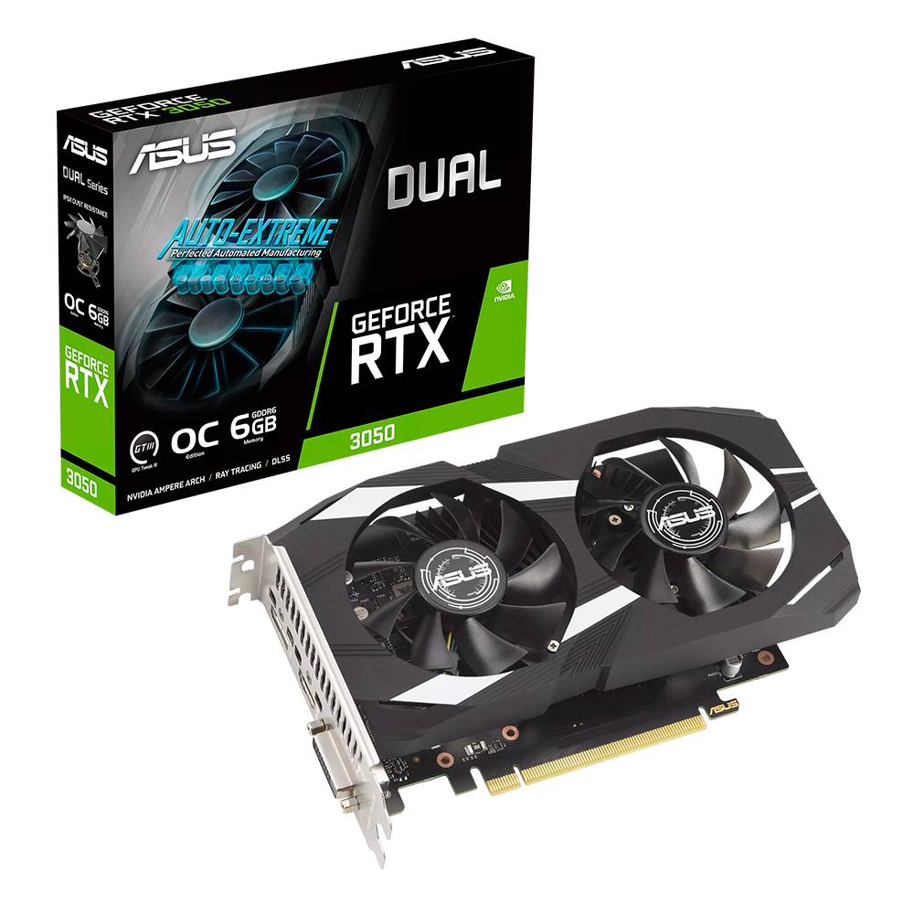 Tarjeta Gráfica Asus NVIDIA GeForce RTX 3050 DUAL, 6GB 96-bit GDDR6, PCI Express 4.0