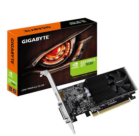 Tarjeta Gráfica Gigabyte NVIDIA GeForce GT 1030 Low Profile D4 2G, 2GB 64-bit GDDR4, PCI Express x16 3.0