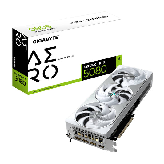 Tarjeta Gráfica Gigabyte NVIDIA GeForce RTX 5080 AERO OC, 16GB 256-bit GDDR7, PCI Express 5.0