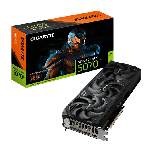 Tarjeta Gráfica GIGABYTE GV-N507TWF3OC-16GD   Procesamiento de gráficos GeForce RTX™ 5070 Ti -