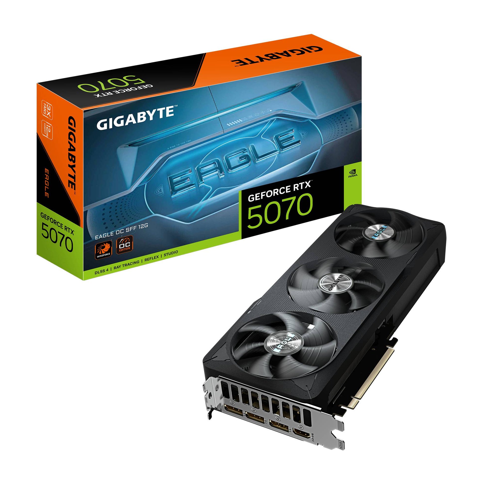 Tarjeta Gráfica Gigabyte NVIDIA GeForce RTX 5070 EAGLE OC SFF, 12GB 192-bit GDDR7, PCI Express x16 5.0