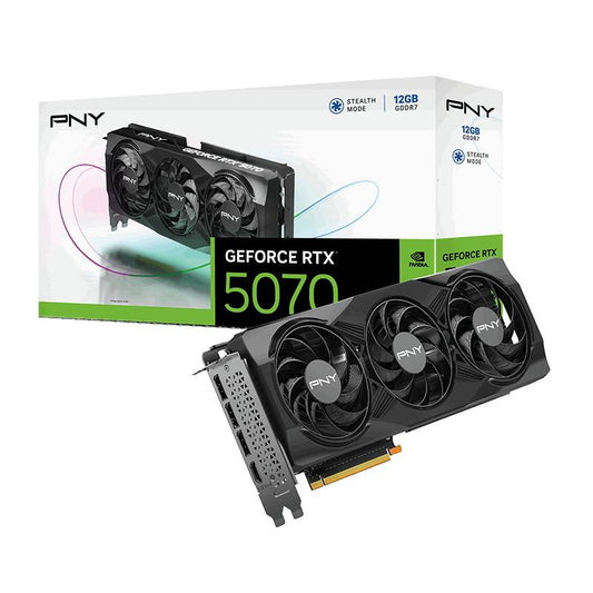 Tarjeta Gráfica PNY NVIDIA GeForce RTX 5070 Stealth Mode, 12GB 192-bit GDDR7, PCI Express x16 5.0