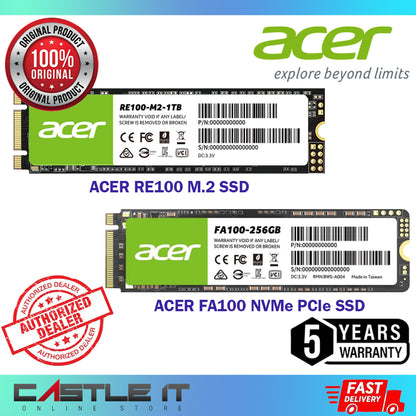 SSD Acer FA100 | 1TB, Velocidad de Lectura 550 MB/s