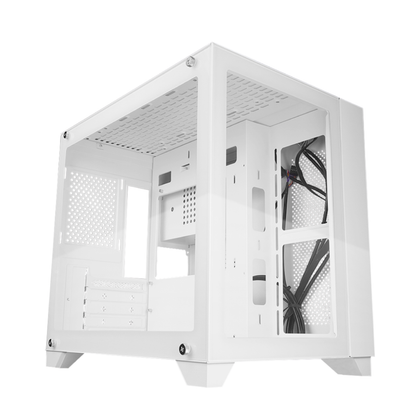 Gabinete Game Factor CSG570, Midi-Tower, ATX/Micro-ATX/Mini-ITX, USB 2.0/3.0, sin Fuente, sin Ventiladores Instalados, Blanco